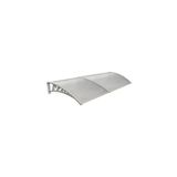 Yapısan Plastik Ayak 6mm Levhalı Pratik Kapı Üstü Sundurma Kanopi 100x300 cm Gri
