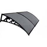 Yapısan Plastik Ayak 6mm Levhalı Pratik Sundurma Kanopi 100 x 200 cm Antrasit Gri