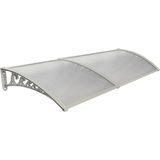 Yapısan Plastik Ayak 6mm Levhalı Pratik Sundurma Kanopi 100X200 cm Gri
