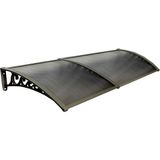 Yapısan Plastik Ayak 6mm Levhalı Pratik Sundurma Kanopi 100X200 cm Kahve