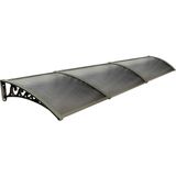Yapısan Plastik Ayak 6mm Levhalı Pratik Sundurma Kanopi 100X450 cm Kahve