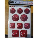Yapiskan Etiket Cikartma Sticker Kuse Kagit Bayrak 5 Sayfa