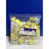 Yapışkan Kroşe (Öpücük) 20X20MM Pakette 100 Adet Bulunmakta - KULLANIMI BASİT TEMİZ YERE KULLANIMI TAVSİYE EDİLİR - Beyaz