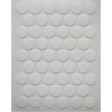 Yapışkan Mobilya Tapa, Mat Beyaz, Ø=14 mm (1p=50 Adet)