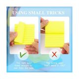 Yapışkan Notlar, 8 Adet Sekmeli, Parlak Renkler Kendinden Yapışkanlı Bloknot, Çizgili 7.6 x 7.6 Cm, Mini Kolay Yapıştırma, Ev, Ofis, Defter Için, 8 Renk, 360 Yaprak - Standart
