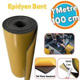 Yapışkanlı Araç Ses Isı Yalıtım İzolasyon Bandı En:100 Cm Kalınlık:5 Mm Uzunluk:1 Metre Kauçuk
