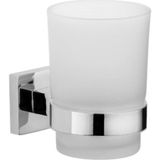 Yapışkanlı Banyo Diş Fırçalık - Krom