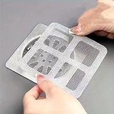 Yapışkanlı Banyo Gideri Süzgeci 10’Lu Set – Tek Kullanımlık Evye Tıkanıklık Önleyici, Saç Ve Çöp Tutucu, Hijyenik Lavabo Filtresi, 10X10 Cm