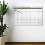 Yapışkanlı Bir Aylık Program Planlayıcı Akıllı Statik Duvar Takvimi 1. Sınıf Kalite 85X56 C - Standart