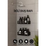 Yapışkanlı Duvar Rafı Organizer Banyo Rafı Duş Rafı Mutfak Rafı Havluluk Sabun Krem Şampuan