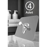 Yapışkanlı Duvar Vidası Çerçeve Askısı Vidalı Şeffaf Kanca Askısı Şeffaf