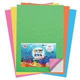 Yapışkanlı Eva 50 Cm X 70 Cm Karışık 10 Renk Kağıt