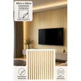 Yapışkanlı Gold Beyaz Akustik Esnek 3D Lambiri 68X68cm Ofis Salon Ev Köpük Duvar Paneli Kağıdı Nw192