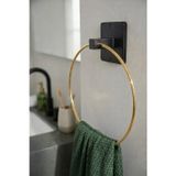 Yapışkanlı Gold Halka Havluluk Duvar Tipi Delme Gerektirmez Banyo Havlu Askılığı S-102 Kgt
