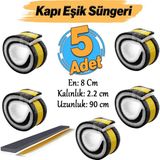 Yapışkanlı Kapı Altı Eşik Süngeri İnce Köpük Soğuk İzolasyon Bandı Fitili 90 Cm 5 Adet