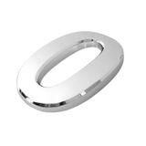 Yapışkanlı Kapı Numarası Küçük Boy 50 Mm 5 Cm Numara 0 Rakam Sıfır Sayı Krom Renk Numaralar 1 Adet
