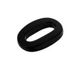 Yapışkanlı Kapı Numarası Küçük Boy 50 Mm 5 Cm Numara 0 Rakam Sıfır Sayı Siyah Renk Numaralar 1 Adet
