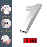 Yapışkanlı Kapı Numarası Küçük Boy 50 Mm 5 Cm Numara 1 Rakam Bir Sayısı Krom Renk Numaralar 1 Adet