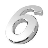 Yapışkanlı Kapı Numarası Küçük Boy 50 Mm 5 Cm Numara 6 Rakam Altı Sayısı Krom Renk Numaralar 1 Adet