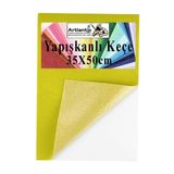 Yapışkanlı Keçe 35X50 Cm 1 Adet 2.0 Mm Kendinden Yapışkanlı Renkli Hobi Keçesi Elişi Keçe Kumaşı Anasınıfı Kreş Etkinlik