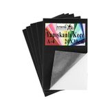 Yapışkanlı Keçe A4 20x30 Cm 5 Li 1 Paket 2.0 Mm Kendinden Yapışkanlı Renkli Hobi Keçesi Elişi Keçe Kumaşı Anasınıfı Kreş Siyah