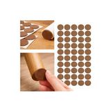 Yapışkanlı Keçe Ped, Kahverengi, Yuvarlak, Sandalye Koltuk Ayağı için, Zemin Koruma, Gürültü Önleme (20mm)