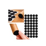 Yapışkanlı Keçe Ped, Siyah, Yuvarlak, Sandalye Koltuk Ayağı için, Zemin Koruma, Gürültü Önleme (20mm)