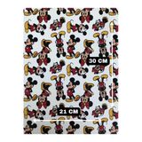 Yapışkanlı Mickey Mouse Suni Deri Kutu Kılıf Cüzdan Anahtarlık Kaplama 21X30 Cm