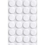 Yapışkanlı Mobilya Masa Sandalye Parke Zemin Ayak Koruyucu Kaydırmaz Keçesi 24 mm (56'lı Paket) - Beyaz - 24 Mm Beyaz 66 Adet