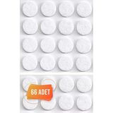 Yapışkanlı Mobilya Masa Sandalye Parke Zemin Ayak Koruyucu Kaydırmaz Keçesi 24 Mm (66'Lı Paket) Beya