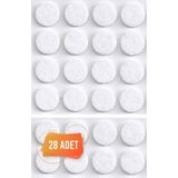 Yapışkanlı Mobilya Masa Sandalye Parke Zemin Ayak Koruyucu Kaydırmaz Keçesi 28 mm (28'li Paket)