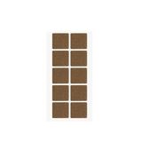 Yapışkanlı Mobilya Masa Sandalye Parke Zemin Ayak Koruyucu Kaydırmaz Keçesi 40x40 Mm (10'LU PAKET)