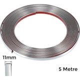 Yapışkanlı Nikelaj Şerit Bant Çıta 11MM 5 Metre Krom - Çok Renkli