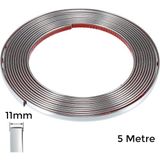 Yapışkanlı Nikelaj Şerit Bant Çıta 11mm 5 Metre Krom - Renkli