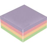 Yapışkanlı Not Kağıdı 4 Renk 400 Sayfa 1 Paket Harmoni Küp Blok Yapışkanlı Postit 75X75 mm - Çok Renkli