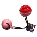 Yapışkanlı Ödül Hazneli Köpek Oyuncağı 7X9X54 cm Pembe