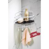 Yapiskanli Omur Boyu Paslanmaz Kristal Ayarlanabilir Raf Banyo Duzenleyici Sampuanlik Lk-01 Bsbk