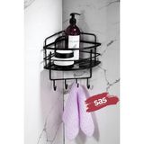 Yapiskanli Omur Boyu Paslanmaz Kristal Ayarlanabilir Raf Banyo Duzenleyici Sampuanlik Lk-01 Sssk