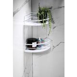 Yapiskanli Omur Boyu Paslanmaz Kristal Ayarlanabilir Raf Banyo Duzenleyici Sampuanlik Lk-02 Bb