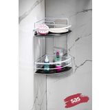 Yapiskanli Omur Boyu Paslanmaz Kristal Ayarlanabilir Raf Banyo Duzenleyici Sampuanlik Lk-02 Bs