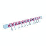 Yapışkanlı Portatif, Mobilya, Duvar, Dolap, Banyo Organizer Askılık, 10 Kancalı, 30 cm,