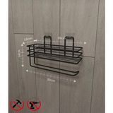 Yapışkanlı Raflı Kağıt Rulo Havluluk Peçetelik Siyah