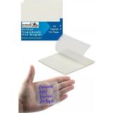 Yapışkanlı Şeffaf Not Kağıdı 50 Yaprak 1 Paket Kare Transparan Postit 75X75MM Yarı Saydam I - Çok Renkli