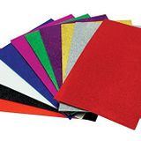 Yapışkanlı Simli Eva 50x70 2 mm 10'lu Paket Karışık Renkler