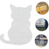 Yapışkanlı Sineklik Pencere Kapı Teli Tamir Yama Bandı Kedi Şekilli 20 Adet.7cmX9cm