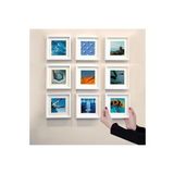Yapışkanlı Sök-tak Paspartulu Beyaz 14x14cm Pola Kare Fotoğraf Çerçevesi - 9'lu Paket