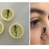 Yapışkanlı Yüz Taşı Face Gems 3 Adet Birden Burun Parmak Hızma