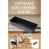 Yapışmaz Dikdörtgen Kek ve Ekmek Kalıbı