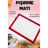 Yapışmaz Silikon Pişirme Matı 40X30 Cm, Gri, Esnek ve Dayanıklı - Seçenek 1 - Antrasit