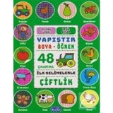 Yapıştır ve Boya Öğren Çiftlik Yeşil Kitap Parıltı Yayınları